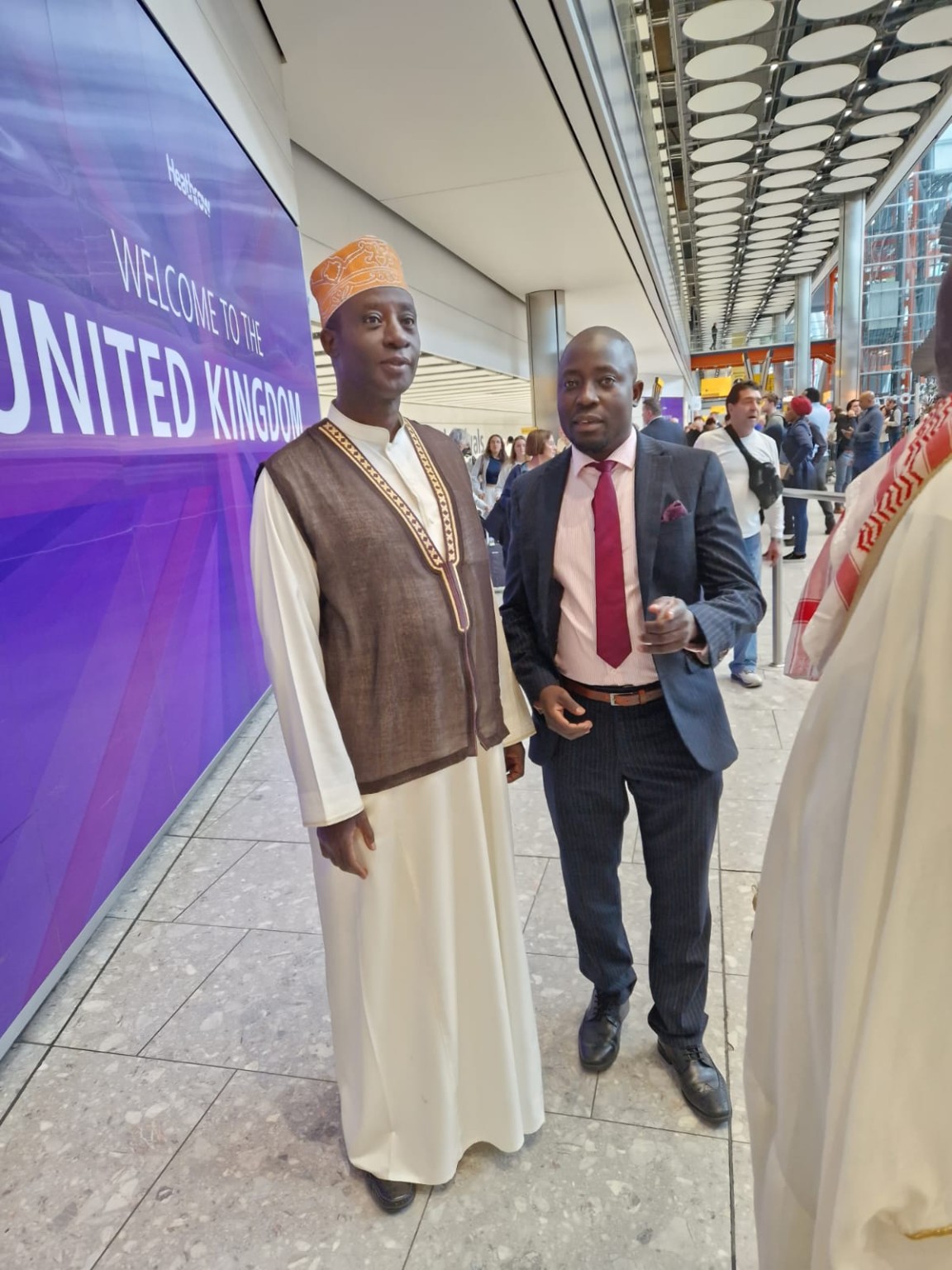 UMC-UK Convention guests being welcomed at Heathrow Airport