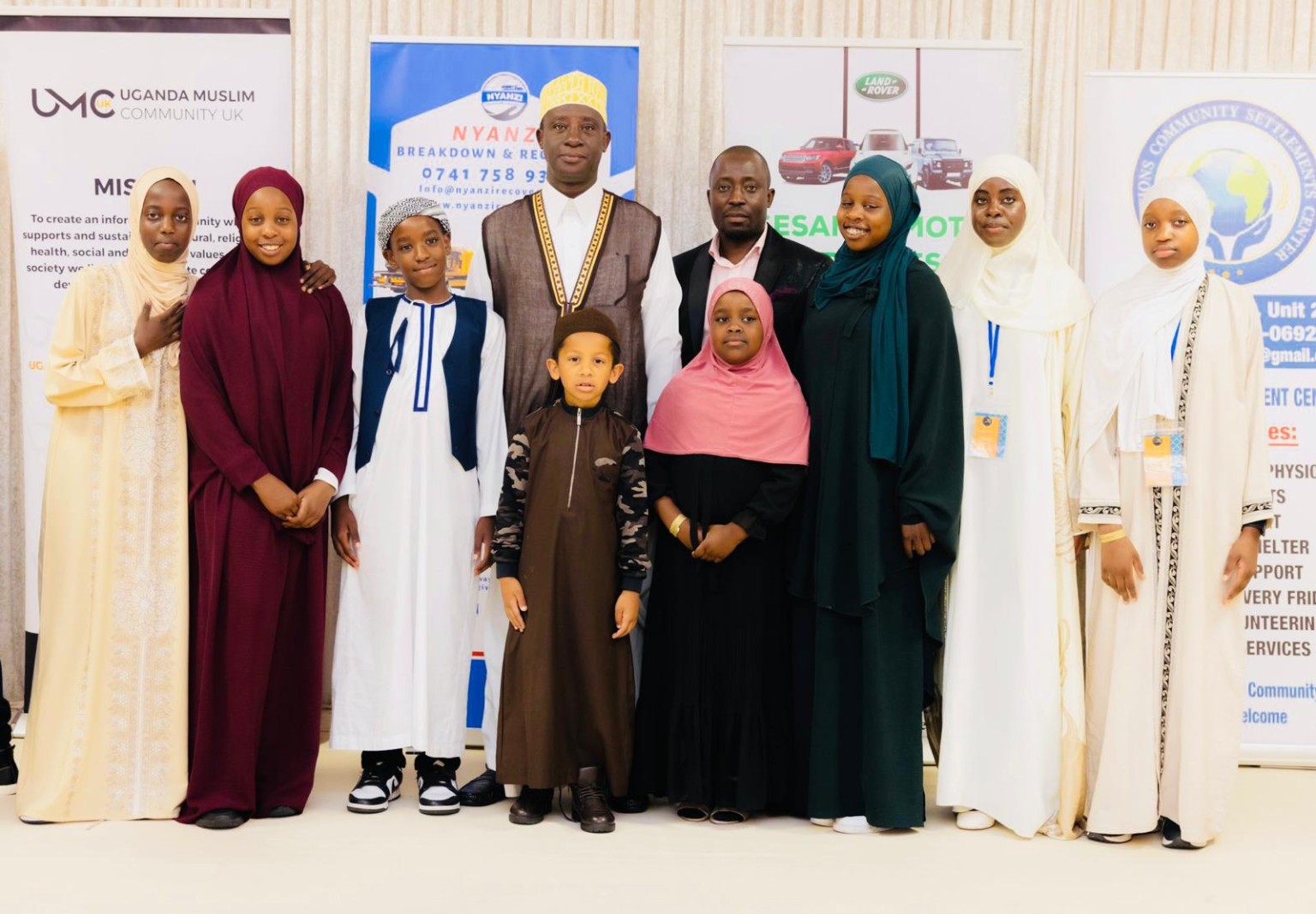 Prince Kassim Nakibinge Kakungulu with young members of the UMC-UK community at Convention 2024